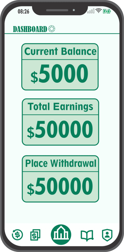iPhone app delivery screen